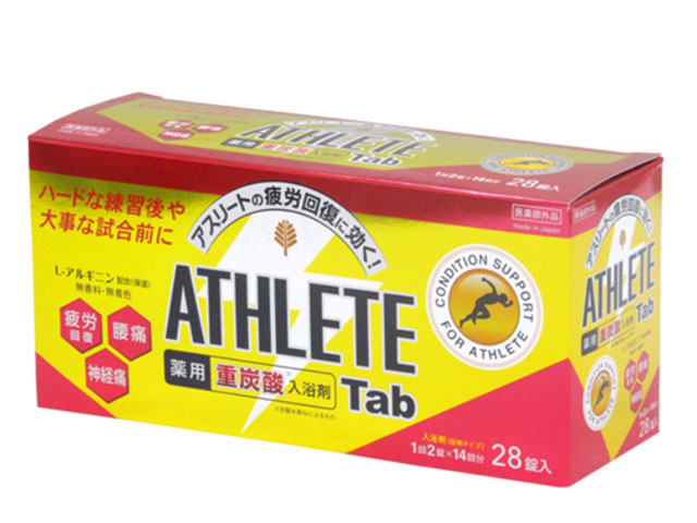 Step Sports Online Athlete Tab アスリートタブ 日本製 重炭酸入浴剤 1箱 28錠14回分