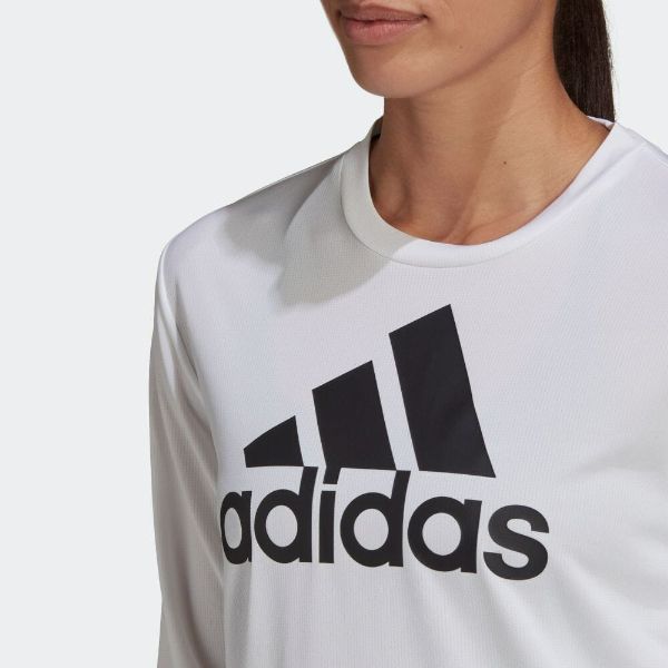 Step Running Online Adidas Aeroready デザインド トゥ ムーブ スポーツ レディース 長袖tシャツ Hd9346