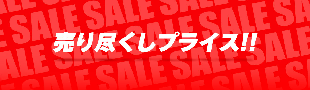 売り尽くしプライス！