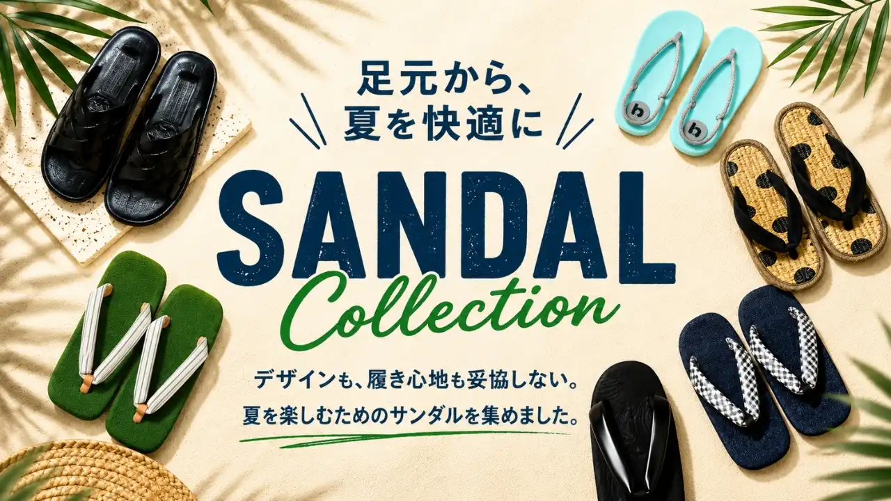 SANDAL COLLECTION 夏を快適に、足元から